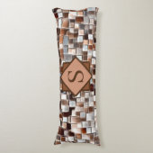 Mozaïekkunst / Monogram / Lichaamskussen (Voorkant Verticaal)