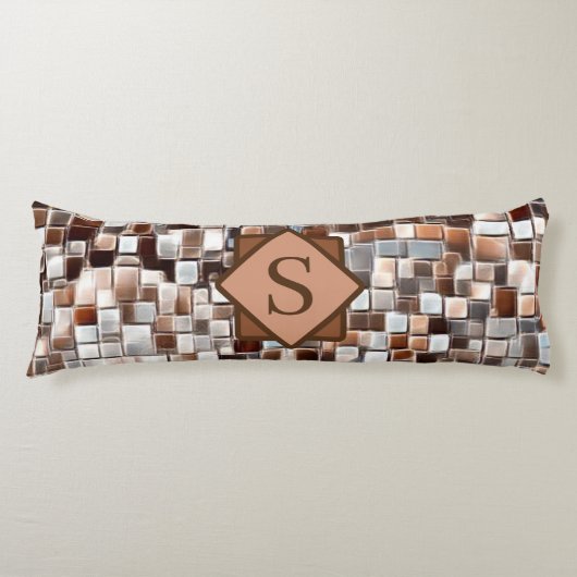 Mozaïekkunst / Monogram / Lichaamskussen (Voorkant)