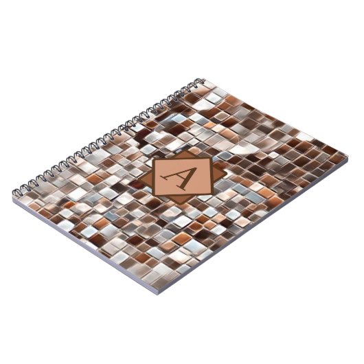 Mozaïekkunst / Monogram / Notitieboek (Linkerzijde)