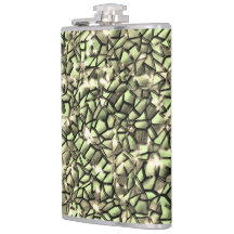 Mozaïeklagen in groengroene sepia en sparkle