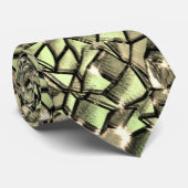 Mozaïeklagen in groengroene sepia en sparkle stropdas (Opgerold)