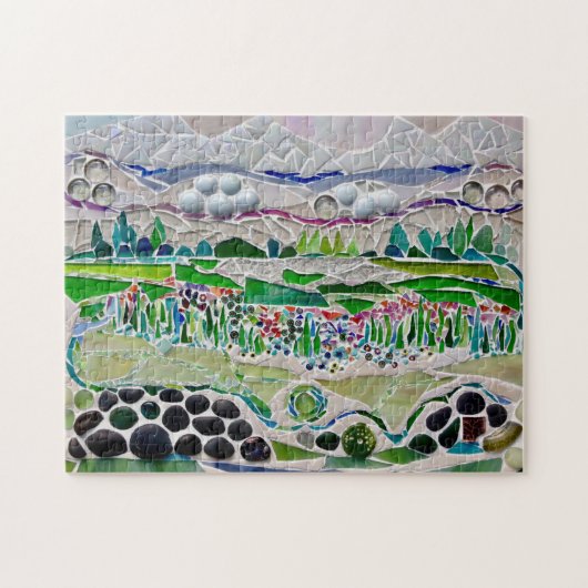 mozaïeklandschap legpuzzel (Horizontaal)