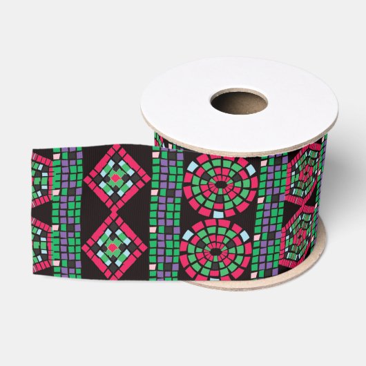 mozaïeklint grosgrain lint (Spoel)