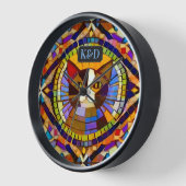 Mozaïeklook met Monogrammen of Naam kleurrijk (Hoek)