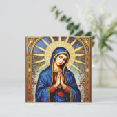 Mozaïekmadonna Kaart (Staand voorkant)