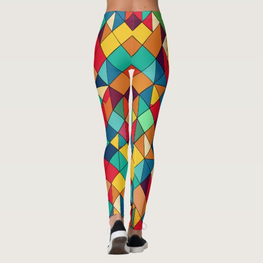 Mozaïekmeesters: Art-Inspired Pattern Leggings (Achterkant)
