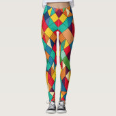 Mozaïekmeesters: Art-Inspired Pattern Leggings (Voorkant)