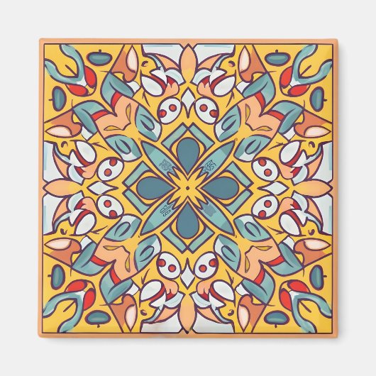 mozaïekmotief magneet (Voorkant)