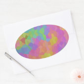 Mozaïekolie Ovale Sticker (Envelop)