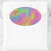 Mozaïekolie Ovale Sticker (Tas)