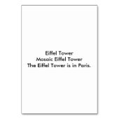 Mozaïekolietowerleeskaarten voor volwassenen kaart (Achterkant)