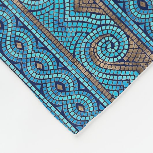 Mozaïekontwerp Fleece Deken (Hoek)