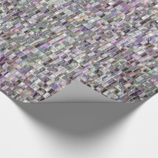 Mozaïekontwerp in een vroege pasteelpatroon van kl cadeaupapier (Hoek)