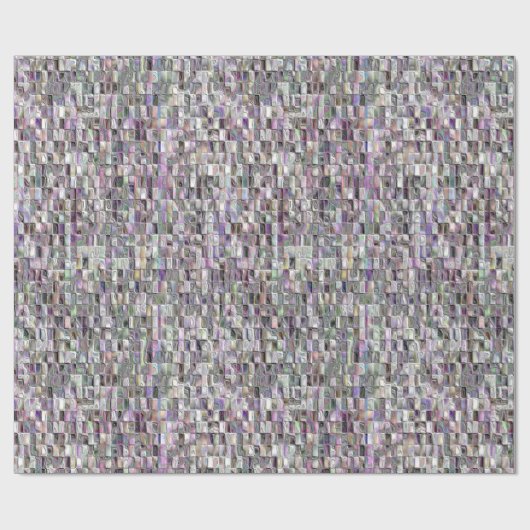 Mozaïekontwerp in een vroege pasteelpatroon van kl cadeaupapier (Vlak)