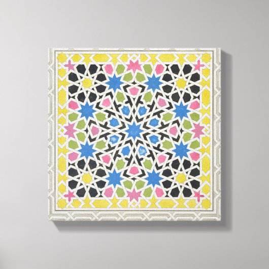 Mozaïekontwerp uit het Alhambra, uit 'The Arabian Canvas Afdruk (Voorkant)
