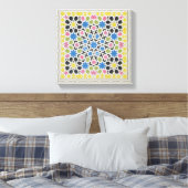 Mozaïekontwerp uit het Alhambra, uit 'The Arabian Canvas Afdruk (Insitu (Slaapkamer))