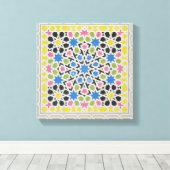 Mozaïekontwerp uit het Alhambra, uit 'The Arabian Canvas Afdruk (Insitu (Houten vloer))