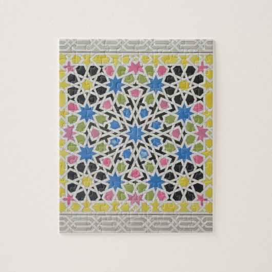 Mozaïekontwerp uit het Alhambra, uit 'The Arabian Legpuzzel (Verticaal)
