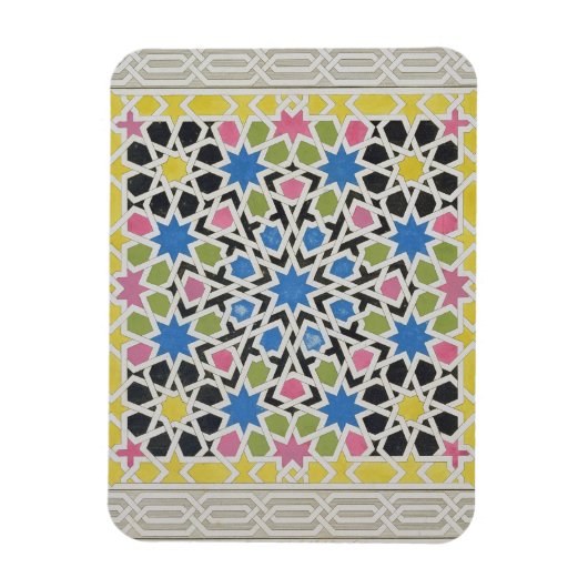 Mozaïekontwerp uit het Alhambra, uit 'The Arabian Magneet (Verticaal)