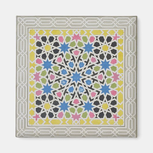 Mozaïekontwerp uit het Alhambra, uit 'The Arabian Magneet (Voorkant)