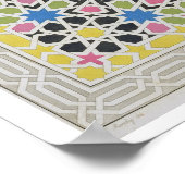 Mozaïekontwerp uit het Alhambra, uit 'The Arabian Poster (Hoek)