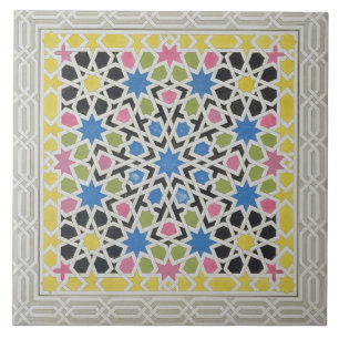 Mozaïekontwerp uit het Alhambra, uit 'The Arabian Tegeltje