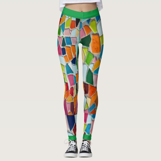 Mozaïekontwerpers met groene leggings (Voorkant)
