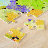 Mozaïekorkaankleurige orchideeën, legpuzzel (Zijkant)