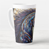 mozaïekpaard latte mok (Linkerhoek)