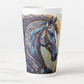 mozaïekpaard latte mok (Voorkant)