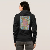 mozaïekpapegaai hoodie (Achterkant volledig)