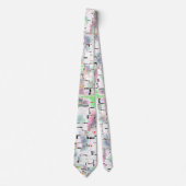 Mozaïekpapier in zachte tot ondoorzichtige kleuren stropdas (Voorkant)
