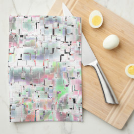 Mozaïekpapier in zachte tot ondoorzichtige kleuren theedoek