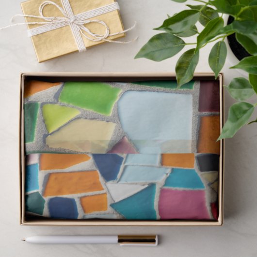 mozaïekpapier voor tegels tissuepapier (Geschenk)