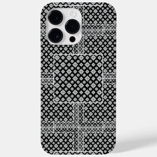 Mozaïekpatroon 01.BW.b Case-Mate iPhone Case (Achterkant)