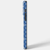 Mozaïekpatroon 02.BW.b Blue BG Case-Mate iPhone Case (Achterkant / Links)