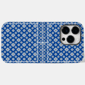 Mozaïekpatroon 02.BW.b Blue BG Case-Mate iPhone Case (Achterkant (horizontaal))