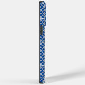 Mozaïekpatroon 02.BW.b Blue BG Case-Mate iPhone Case (Achterkant / Rechts)