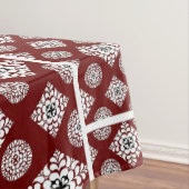 Mozaïekpatroon 02.BW DRed BG Tafelkleed (Voorbeeld)