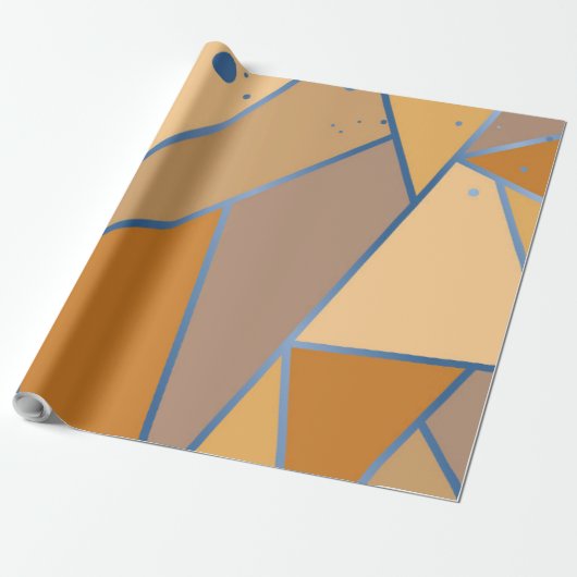 Mozaïekpatroon 14 cadeaupapier (Uitgerold)