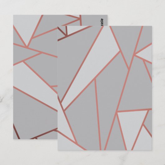 Mozaïekpatroon 3 briefkaart (Voorkant / Achterkant)