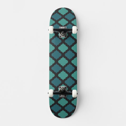 Mozaïekpatroon in arabische stijl persoonlijk skateboard (Voorkant)
