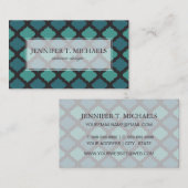 Mozaïekpatroon in arabische stijl visitekaartje (Voorkant / Achterkant)