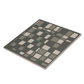 Mozaïekpatroon in grijze groene kleur tegeltje (Zijkant)