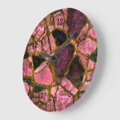 Mozaïekpatroon in paarse pruimen grote klok (Hoek)