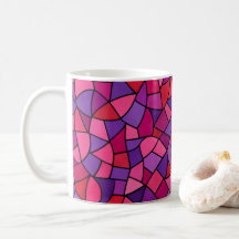 Mozaïekpatroon roze magenta paars