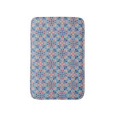 Mozaïekpatroon Stofblauw Badmat (Voorkant Verticaal)