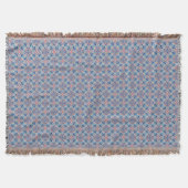 Mozaïekpatroon Stofblauw Deken (Voorkant)