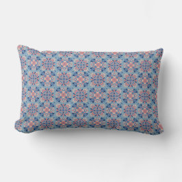 Mozaïekpatroon Stofblauw  Kussen