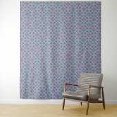 Mozaïekpatroon Stofblauw Wandkleed (In situ)